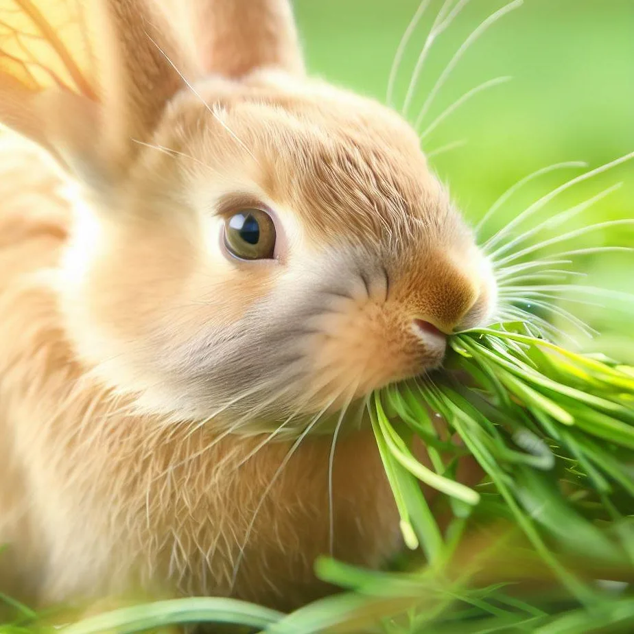 Czy królik może jeść trawę?